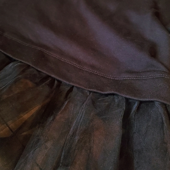 Anthropologie Black Hoodie w/Tulle NWT - Pilcro Brand - Picture 3 of 4